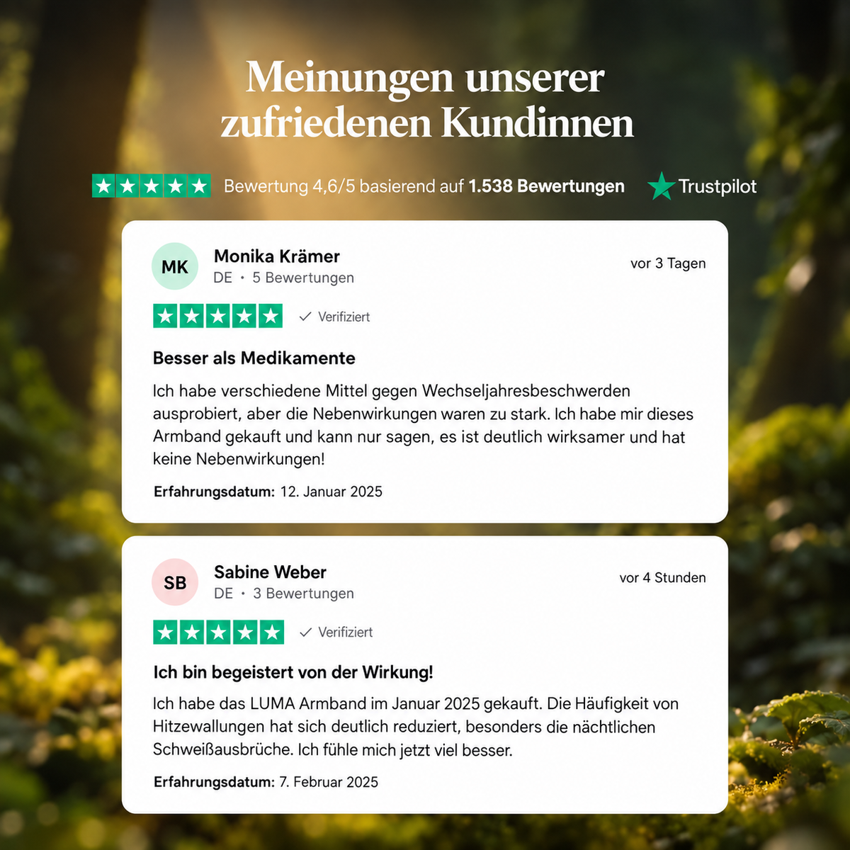 LUMA Armband | Deine natürliche Unterstützung in den Wechseljahren