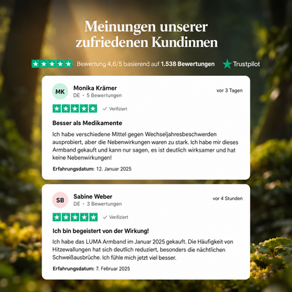 LUMA Armband | Deine natürliche Unterstützung in den Wechseljahren