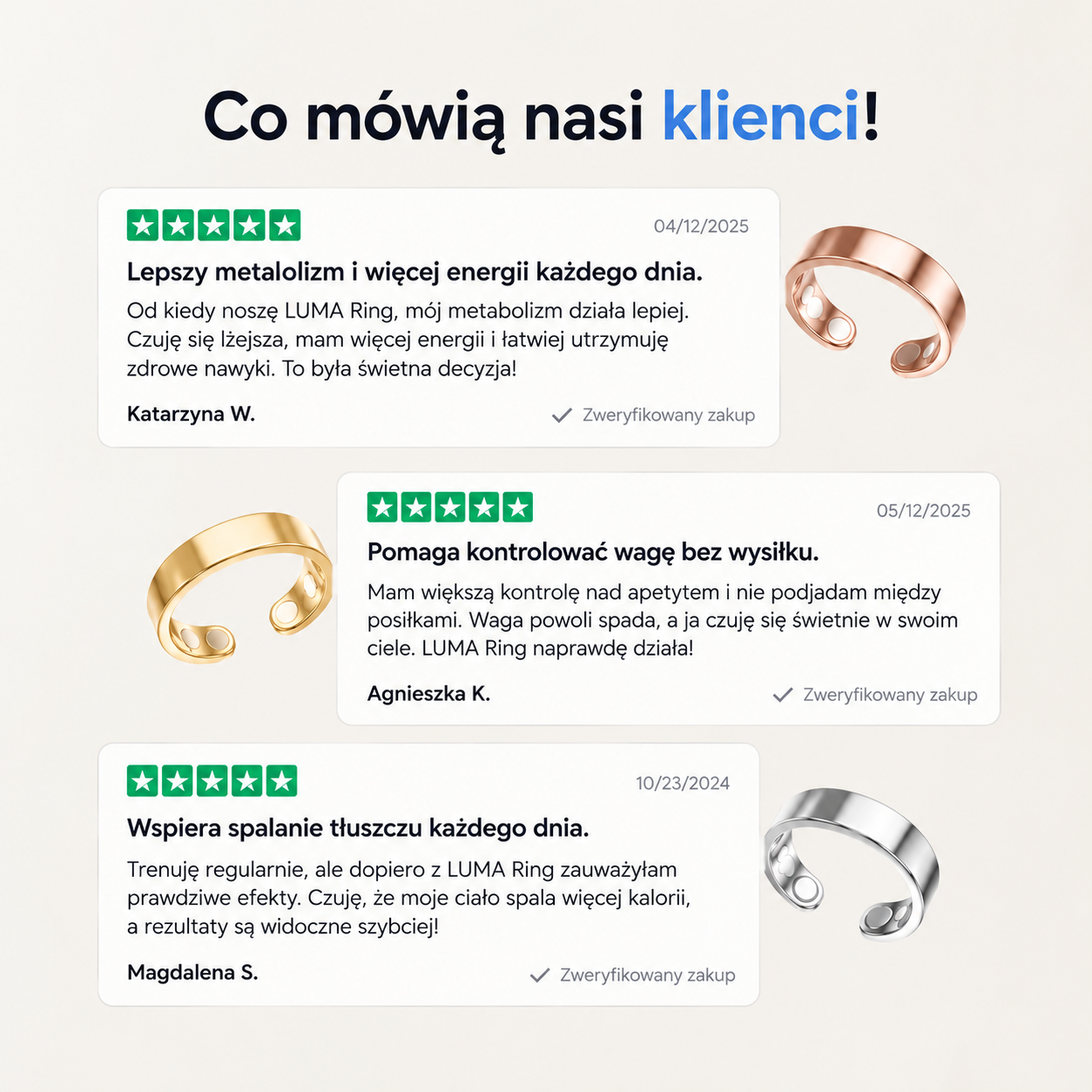 LUMA Ring | Wsparcie metabolizmu, równowagi i kontroli wagi